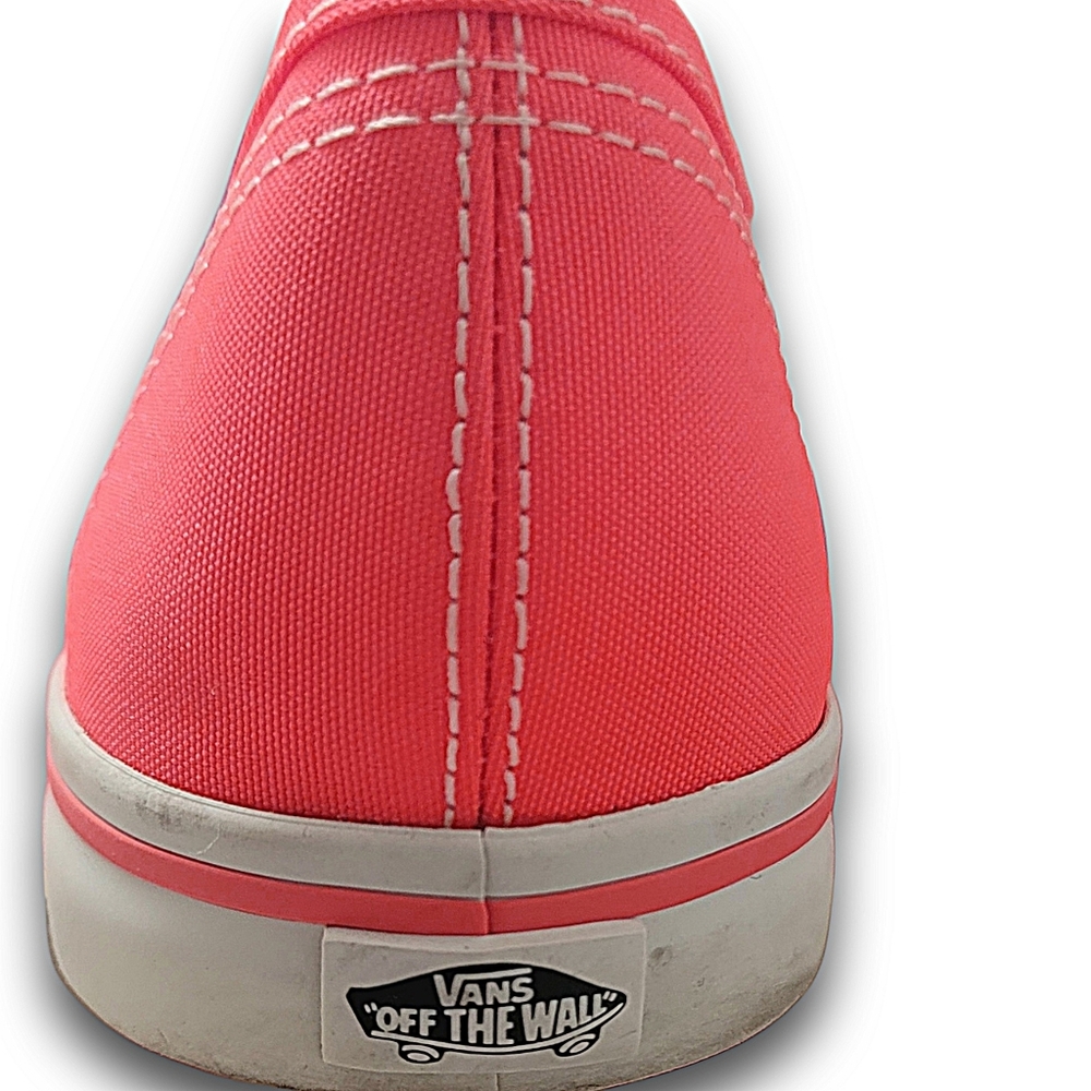 Vans Unisex Authentic Lo Pro Neon Coral Sneakers Women Sz 8 Men Sz 6.5 - Picture 8 of 14